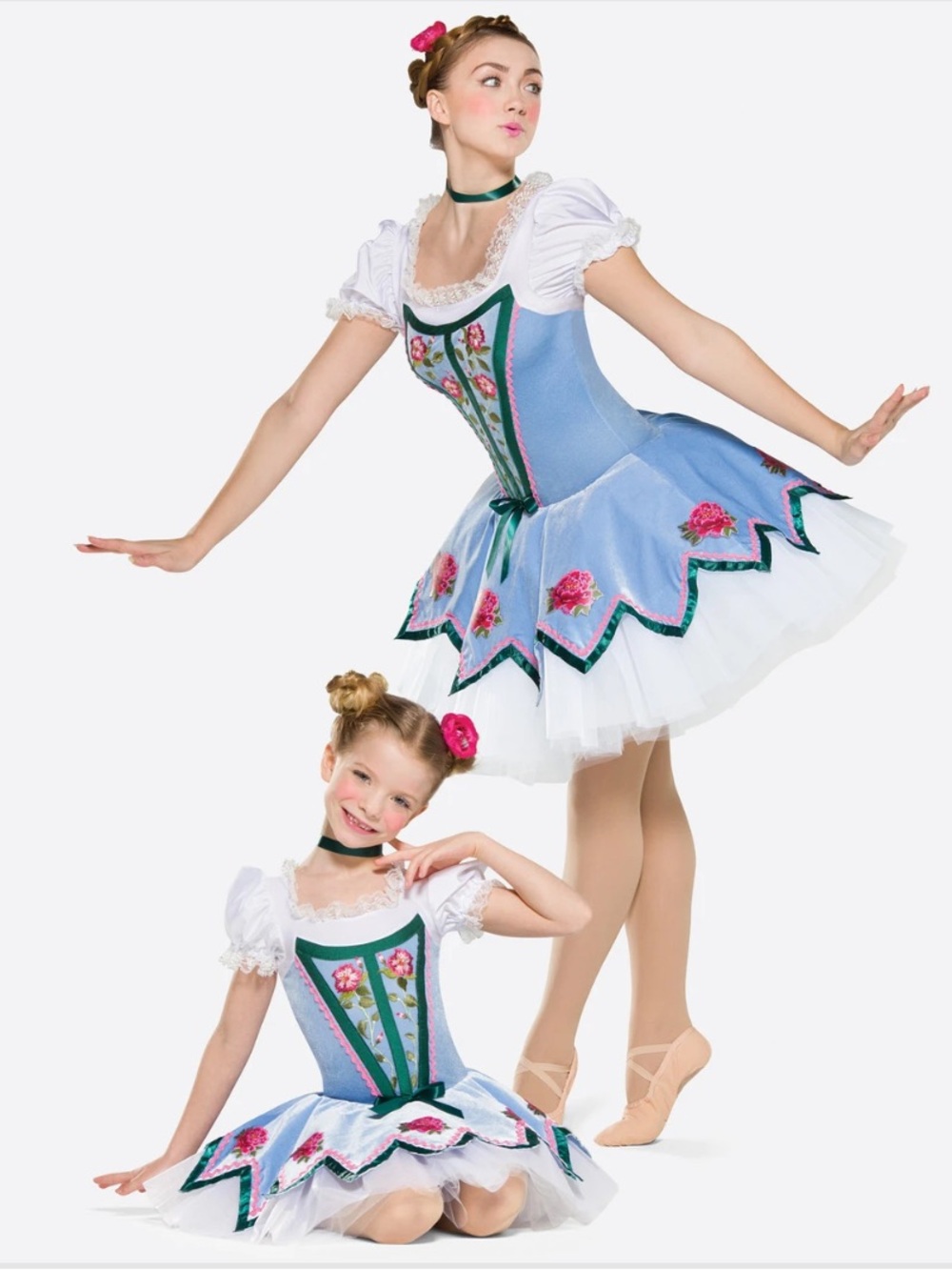 Revolution Dancewear MAGIC DOLL Embroidered Floral Dress Costume XXL